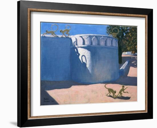 Monkey Temple, India, 2000-Andrew Macara-Framed Giclee Print