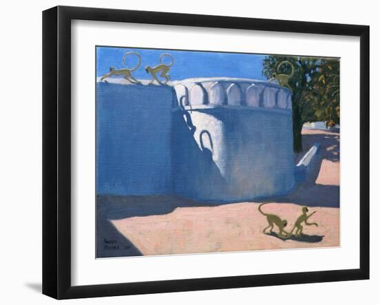 Monkey Temple, India, 2000-Andrew Macara-Framed Giclee Print