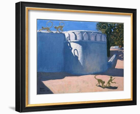 Monkey Temple, India, 2000-Andrew Macara-Framed Giclee Print