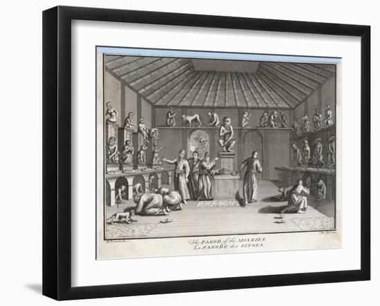 Monkey Temple-Picart-Framed Art Print