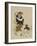 (Monkey Trainer and Dog), Mid to Late 19th Century-Shibata Zeshin-Framed Giclee Print