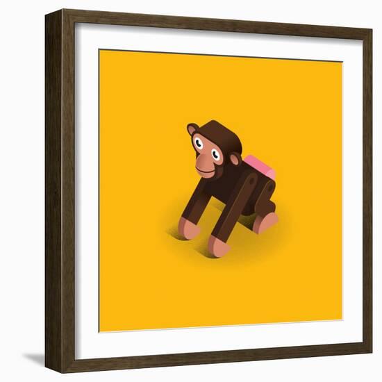 Monkey-Bo Virkelyst Jensen-Framed Art Print