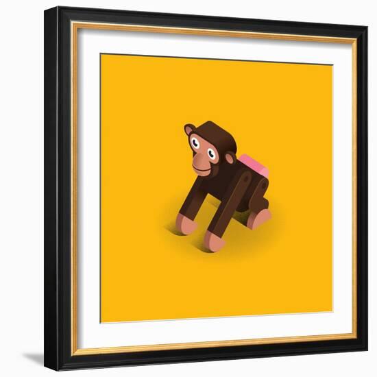 Monkey-Bo Virkelyst Jensen-Framed Art Print