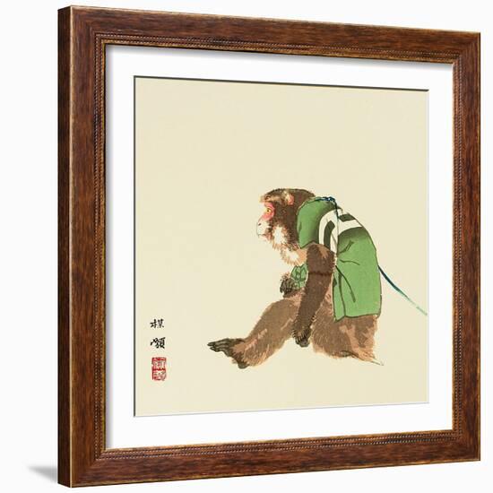 Monkey-Bairei Kono-Framed Giclee Print