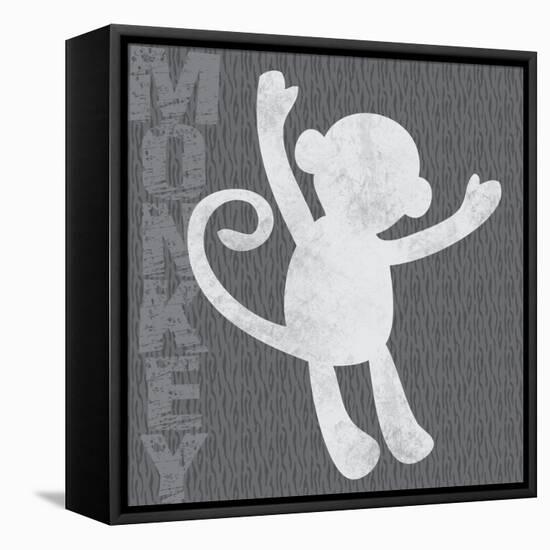 Monkey-Lauren Gibbons-Framed Stretched Canvas