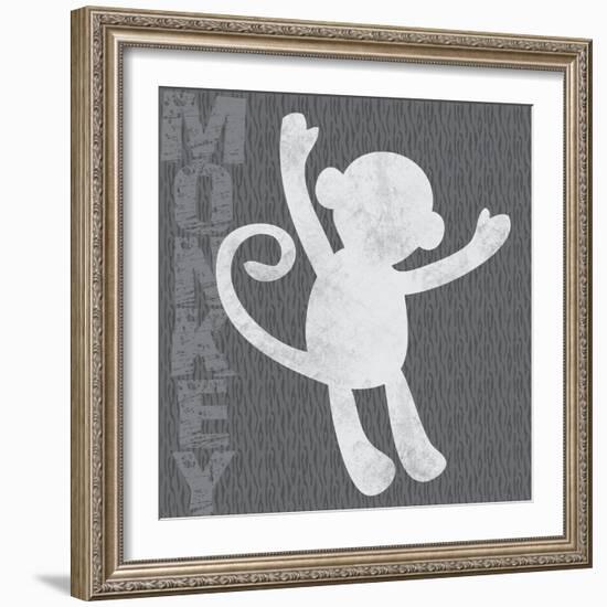 Monkey-Lauren Gibbons-Framed Art Print