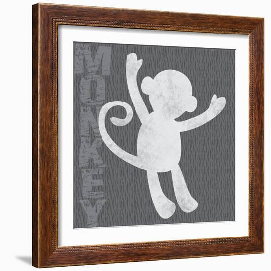 Monkey-Lauren Gibbons-Framed Art Print