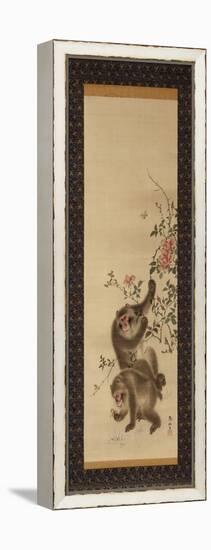 Monkeys and Roses-Hashiguchi Goyo-Framed Premier Image Canvas