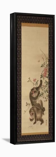 Monkeys and Roses-Hashiguchi Goyo-Framed Premier Image Canvas