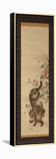 Monkeys and Roses-Hashiguchi Goyo-Framed Premier Image Canvas