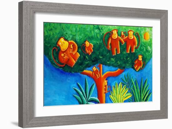 Monkeys in a Tree, 2002-Julie Nicholls-Framed Giclee Print