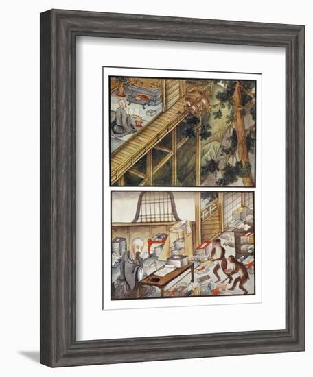 Monkeys Reincarnated-R. Gordon Smith-Framed Art Print