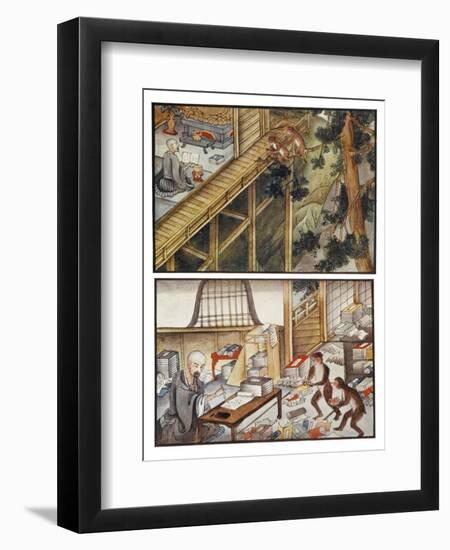 Monkeys Reincarnated-R. Gordon Smith-Framed Art Print