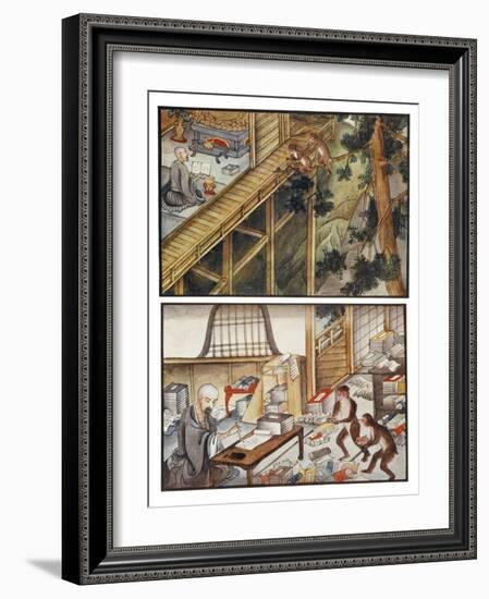 Monkeys Reincarnated-R. Gordon Smith-Framed Art Print