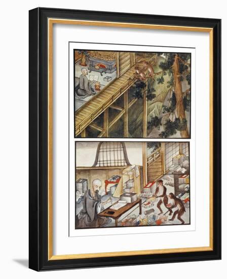 Monkeys Reincarnated-R. Gordon Smith-Framed Art Print