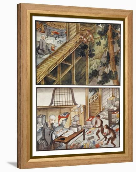 Monkeys Reincarnated-R. Gordon Smith-Framed Stretched Canvas