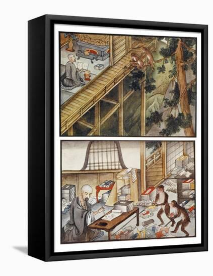 Monkeys Reincarnated-R. Gordon Smith-Framed Stretched Canvas