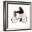 Monkeys Riding Bikes #1-J Hovenstine Studios-Framed Giclee Print