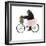 Monkeys Riding Bikes #1-J Hovenstine Studios-Framed Giclee Print