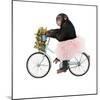 Monkeys Riding Bikes #1-J Hovenstine Studios-Mounted Giclee Print