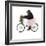 Monkeys Riding Bikes #1-J Hovenstine Studios-Framed Giclee Print