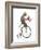 Monkeys Riding Bikes #3-J Hovenstine Studios-Framed Giclee Print