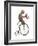 Monkeys Riding Bikes #3-J Hovenstine Studios-Framed Giclee Print