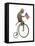 Monkeys Riding Bikes #3-J Hovenstine Studios-Framed Premier Image Canvas