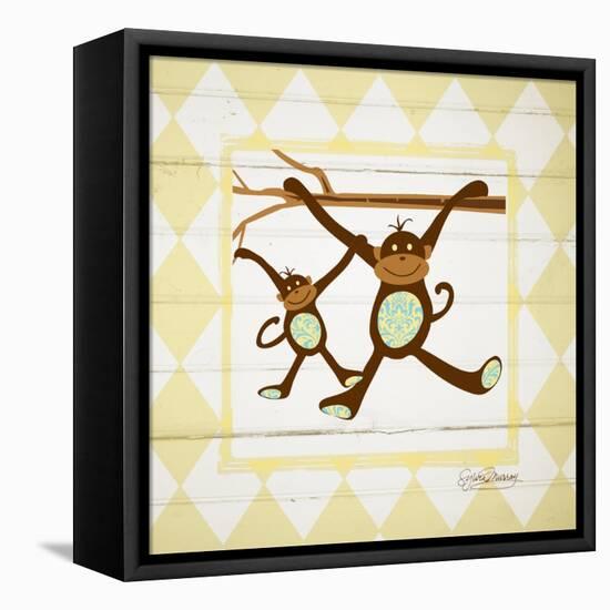 Monkeys-Sylvia Murray-Framed Stretched Canvas