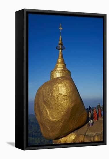 Monks and Pilgrims, Kyaiktiyo Golden Rock, Mon State, Myanmar (Burma), Asia-Tuul-Framed Premier Image Canvas