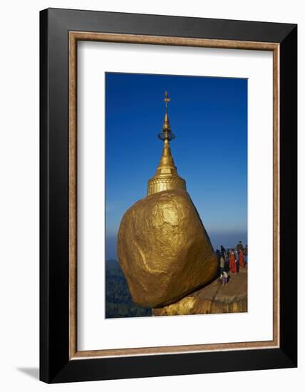 Monks and Pilgrims, Kyaiktiyo Golden Rock, Mon State, Myanmar (Burma), Asia-Tuul-Framed Photographic Print