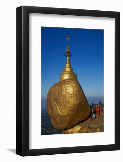 Monks and Pilgrims, Kyaiktiyo Golden Rock, Mon State, Myanmar (Burma), Asia-Tuul-Framed Photographic Print