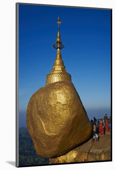 Monks and Pilgrims, Kyaiktiyo Golden Rock, Mon State, Myanmar (Burma), Asia-Tuul-Mounted Photographic Print