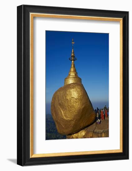 Monks and Pilgrims, Kyaiktiyo Golden Rock, Mon State, Myanmar (Burma), Asia-Tuul-Framed Photographic Print