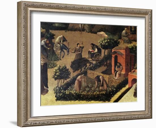 Monks at Work-null-Framed Giclee Print