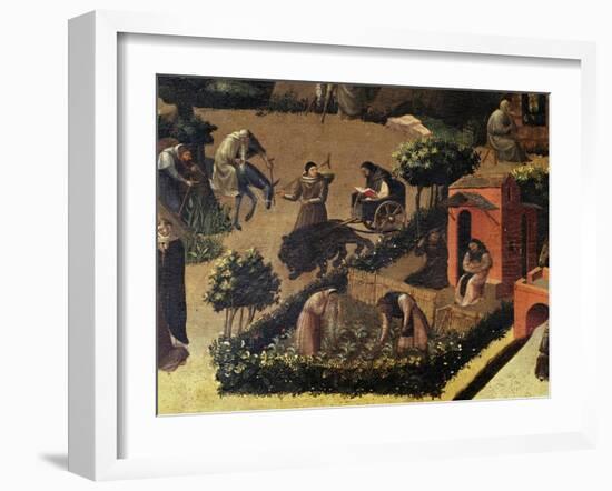 Monks at Work-null-Framed Giclee Print