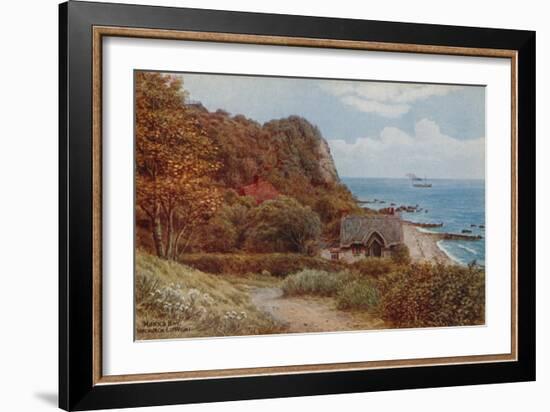 Monks Bay, Bonchurch, I of Wight-Alfred Robert Quinton-Framed Giclee Print