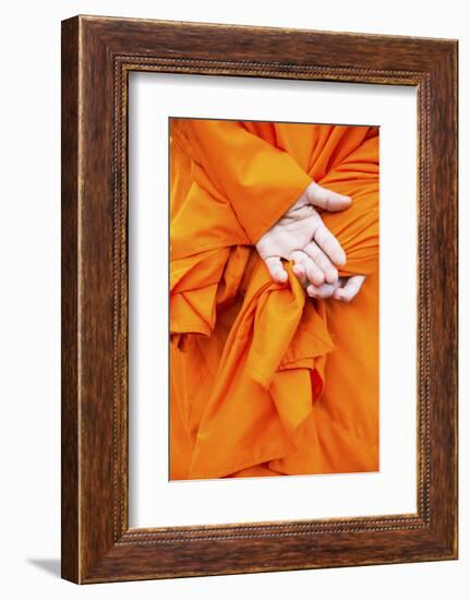 Monks Hands, Siem Reap, Cambodia, Indochina, Southeast Asia, Asia-Jordan Banks-Framed Photographic Print