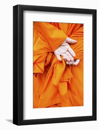 Monks Hands, Siem Reap, Cambodia, Indochina, Southeast Asia, Asia-Jordan Banks-Framed Photographic Print