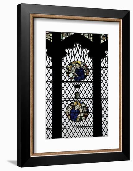 Monks in Stained Glass-Peter Barritt-Framed Photographic Print