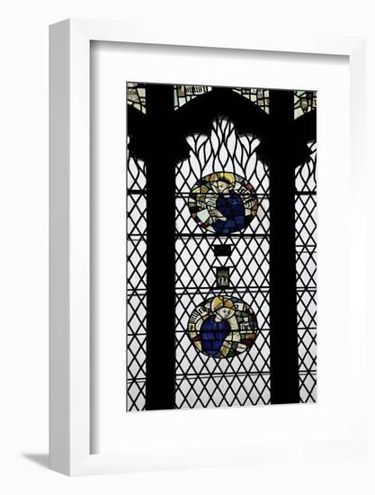 Monks in Stained Glass-Peter Barritt-Framed Photographic Print
