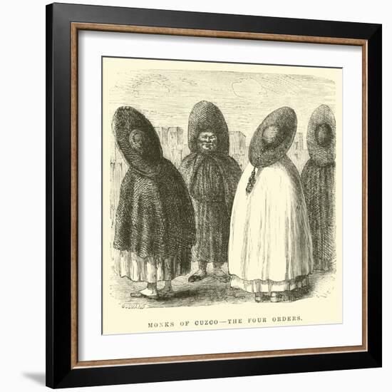 Monks of Cuzco, the Four Orders-Édouard Riou-Framed Giclee Print