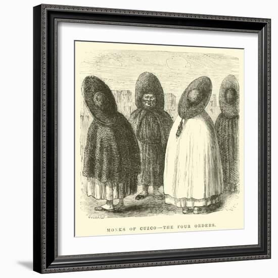 Monks of Cuzco, the Four Orders-Édouard Riou-Framed Giclee Print
