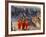 Monks Overlook Angkor Wat, Cambodia-Tom Haseltine-Framed Photographic Print