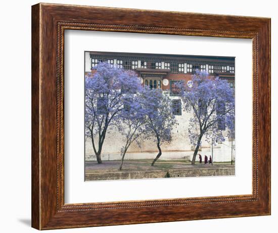 Monks, Punakha Dzong Palance, Bhutan-Dennis Kirkland-Framed Photographic Print