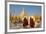 Monks walk around Shwedagon Pagoda, Yangon (Rangoon), Myanmar (Burma), Asia-Alex Treadway-Framed Photographic Print