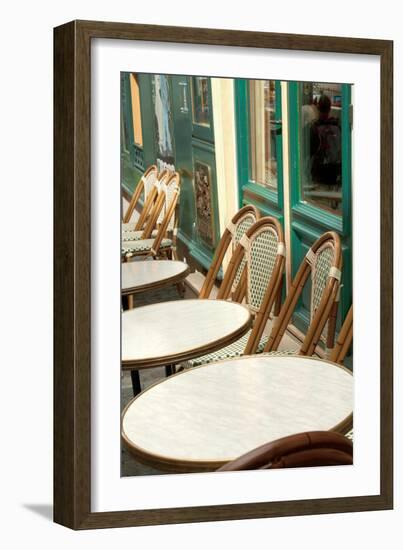 Monmartre Cafe Crop-Sue Schlabach-Framed Art Print