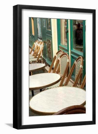 Monmartre Cafe Crop-Sue Schlabach-Framed Art Print