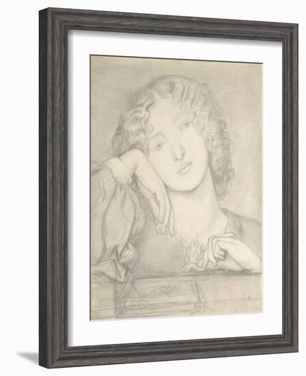 Monna Rosa, 19th Century-Dante Gabriel Charles Rossetti-Framed Giclee Print