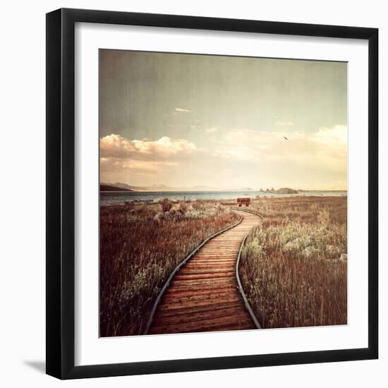 Mono Lake Pause-Philippe Sainte-Laudy-Framed Photographic Print